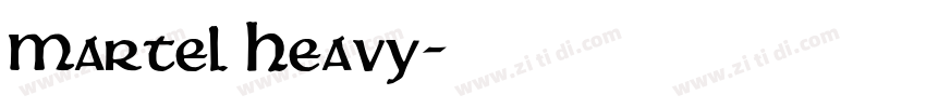 Martel Heavy字体转换